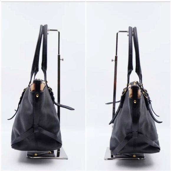 BURBERRY Calfskin House Check Salisbury Tote - Picture 4 of 10